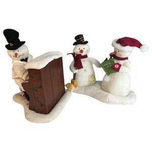 2 Hallmark Jingle Pals Piano Playing and Mr and Mrs Snowman Animated Not Working